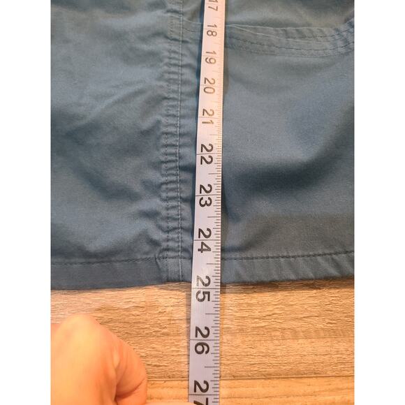 Butter-soft stretch small women's, blue scrub top - Picture 7 of 7